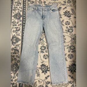 Abercrombie & Fitch Light Blue 90’s Straight Low Rise Curve Jeans